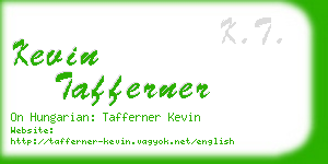 kevin tafferner business card